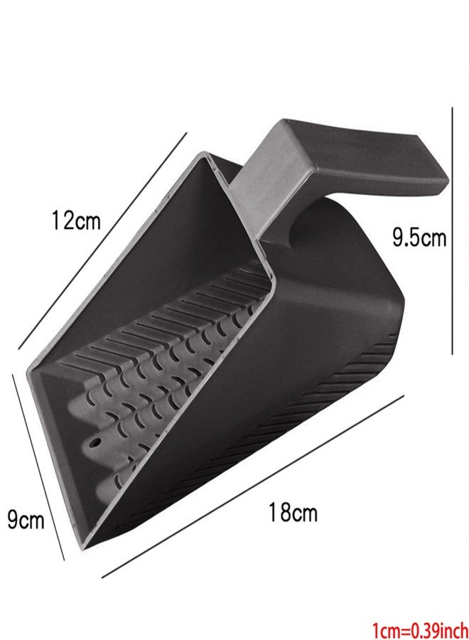 Youngy Aquarium Fish for Gravel Sand Scoop Shovel Scraper Cleaning Pan Gray Aquarium Sand - Image 3